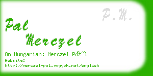 pal merczel business card